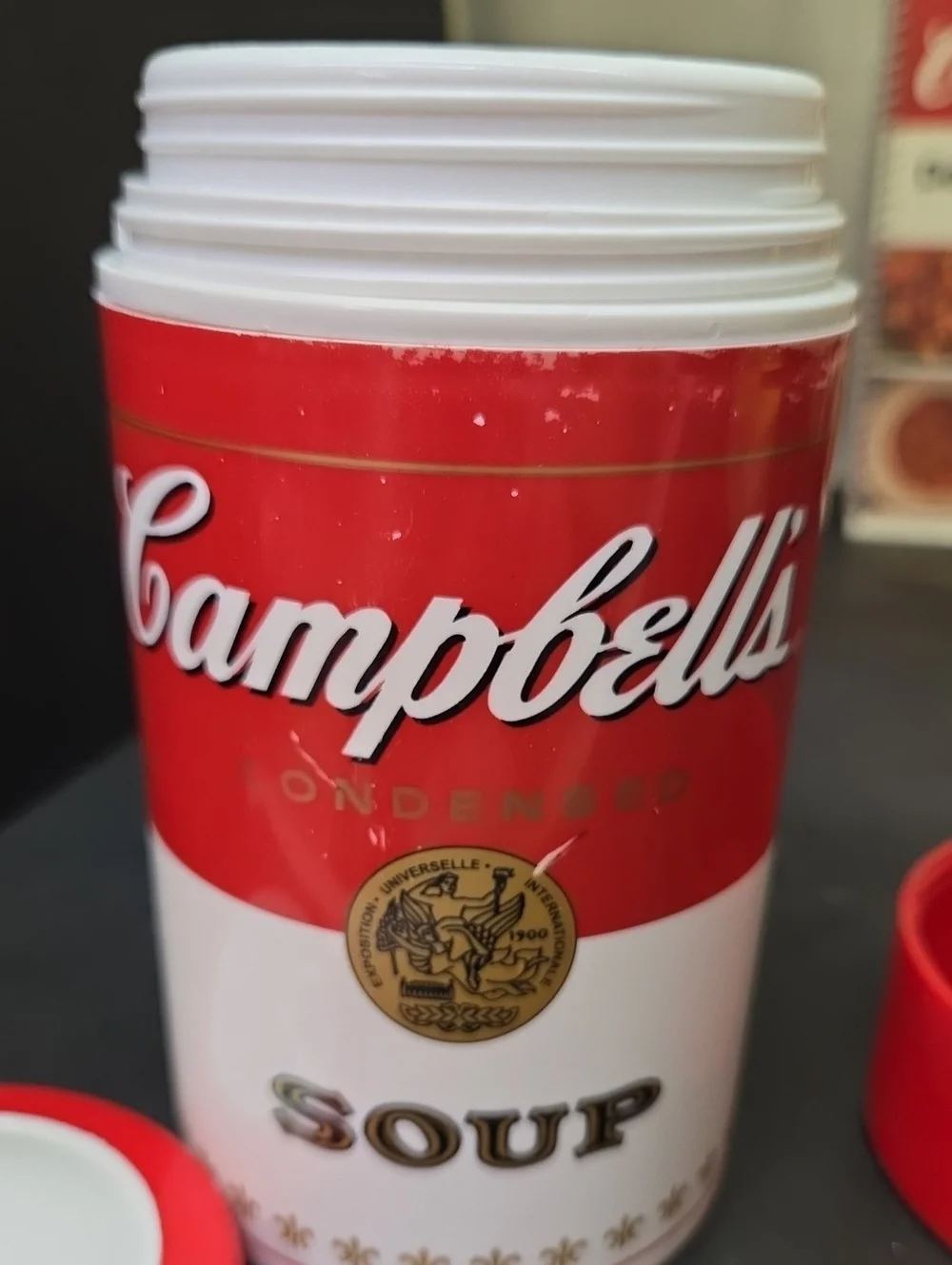 Campbell's Soup Thermos And 2 Dolly Dangle Mugs, 5 Recipe Books